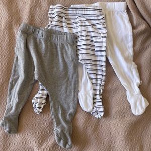 Set of 3 Honest Co harem pants (3-6 mo)